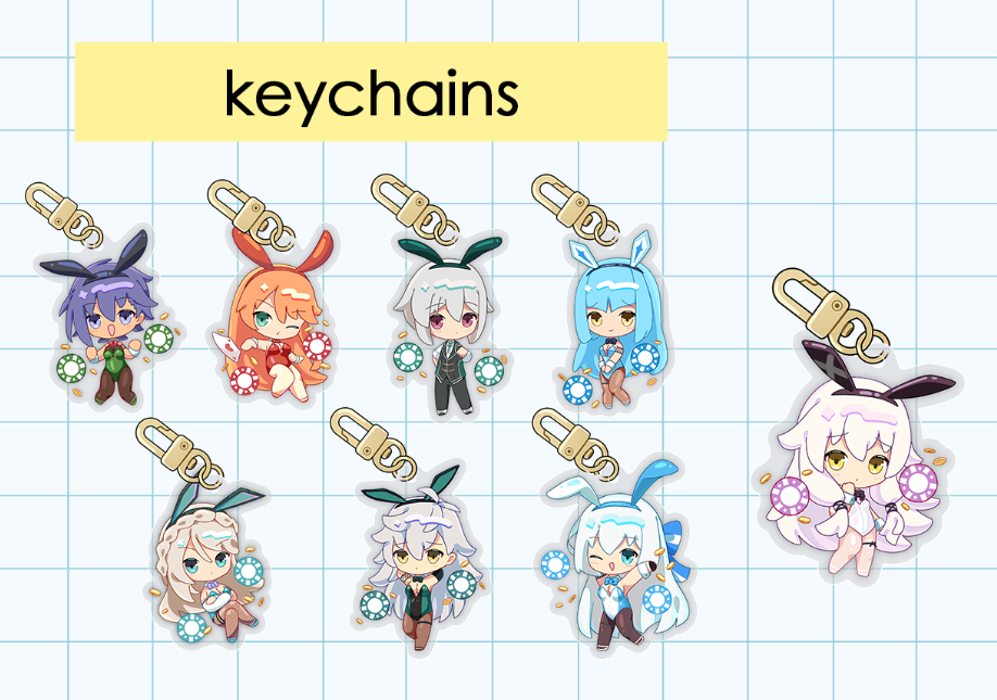 (PRE-ORDER) The Legend of Heroes: Trails beyond the Horizon -- Bunny Epoxy Keychains