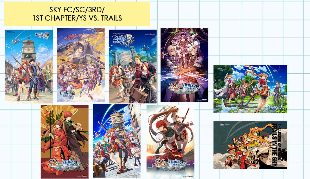 The Legend of Heroes: Trails in the Sky Liberl Saga Official 11x17 Art Prints